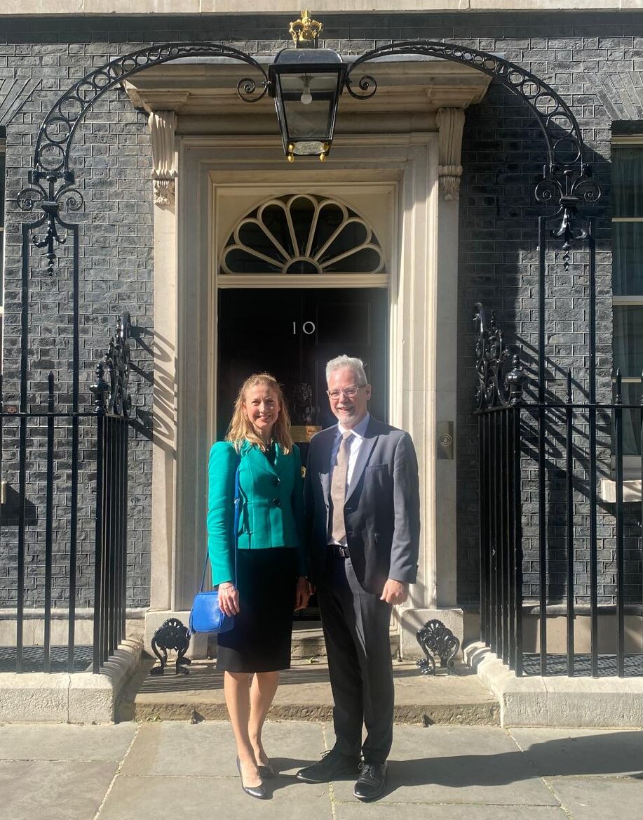 FAS co-directors standing in front of 10 Downing Street